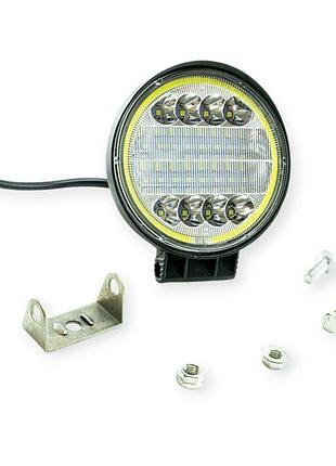 Фара додаткова led кругла 115х50 (дм, ш) дальнє світло spot+ "ангел. очі" megalight