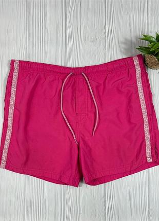Calvin klein pink шорти з лампасами в красивому дизайні розмір