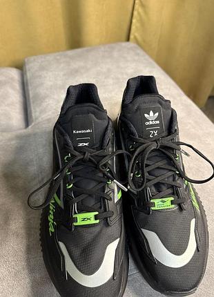 Кросівки чоловічі adidas x kawasaki zx 5k boost чорний 47 розмір