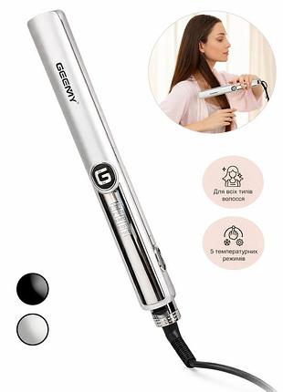 Щипці утюжок для волосся gemei gm-416 білий