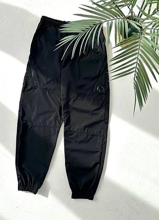 Спортивні штани чоловічі cp company чорні s, m, l, xl плащівка