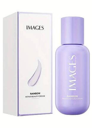 База под макияж images rainbow repair beauty cream, тон 03 фиолетовый 50гр