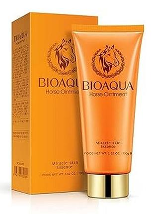 Пенка для умывания bioaqua horse oinment miracle skin essence с лошадиным маслом 100g