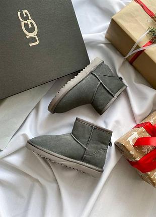 Трендові ugg mini grey lux 🩶🩶🩶