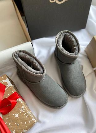 Трендові ugg mini grey lux 🩶🩶🩶 3