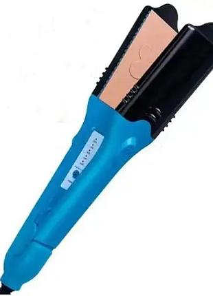 Плойка-выпрямитель для волос со сменными насадками hair style xl-619 утюжок с керамическим покрытием