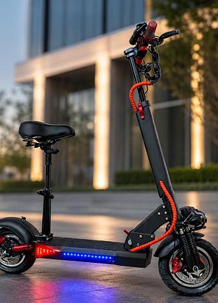 Электросамокат kugoo m4 pro с сиденьем / электросамокат с led-подсветкой 48v 21ah 1500 вт до 150кг