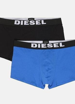 Труси-шорти diesel umbx-roccotwopack boxer 2pack 00s9t9/rhapw/21 xs черный/синий (8055192226242)