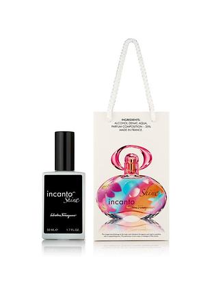 Женский парфюм salvatore ferragamo incanto shine - travel perfume 50ml