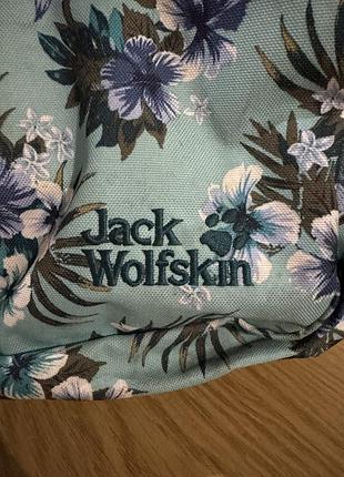 Рюкзак міський jack wolfskin з квітковим принтом, м'ятний