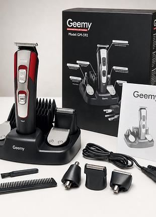 Машинка для стрижки волос gemei gm-592 10 в 1, электробритва, триммер