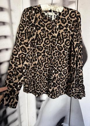 Блуза animal print леопард вічко за