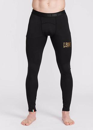 Штани компресійні leone black/gold 2xl 2
