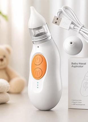 Портативный назальный аспиратор для младенцев / детский соплеотсос baby nasal aspirator