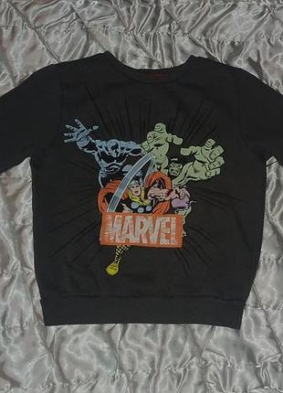 Кофта дитяча marvel сіра з принтом