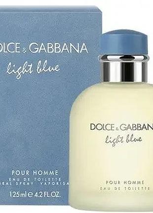 Чоловіча туалетна вода dolce & gabbana light blue pour homme 125 мл