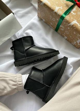 Трендові ugg classic mini leather 🖤 2