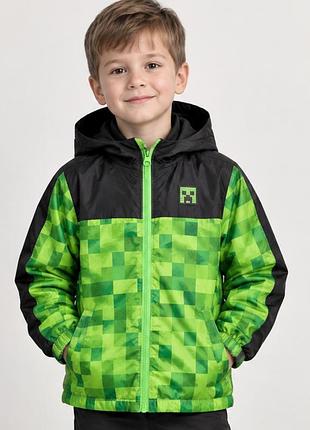 Minecraft вітровка на флісі вітровка з капюшоном на хлопчика 6 років 116 см