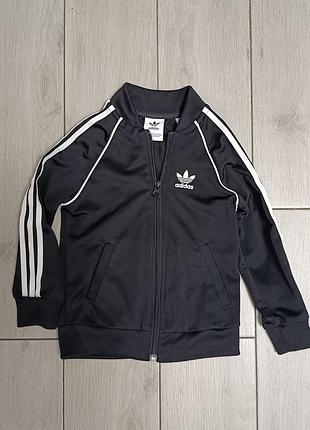 Кофта для хлопчика adidas чорна спортивна