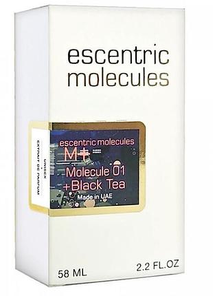 Ecentric molecule molecule 01 + black tea perfume newly унисекс 58 мл 4