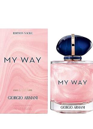 Женский цветочный парфюм giorgio armani my way nacre edp 90ml