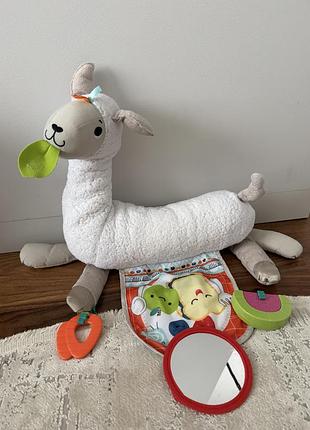 М’яка розвивальна іграшка лама fisher-price grow-with-me tummy time