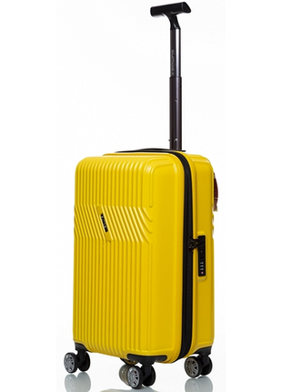 Маленький чемодан sumdex swrh-720y 42 л на 4-х колесах, поликарбонат, tsa, желтый