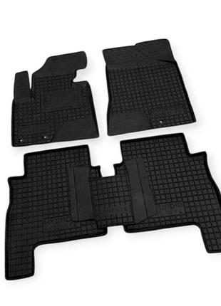 Килимки салону hyundai santa fe (2010-2012) борт 2,5 см, з перемичкою avto-gumm