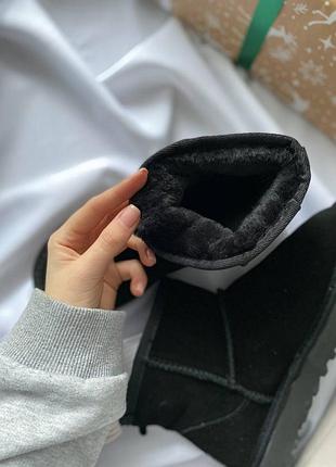 Трендові ugg mini black suede 🖤 3