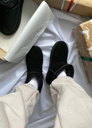 Трендові ugg mini black suede 🖤 5