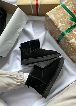 Трендові ugg mini black suede 🖤 7