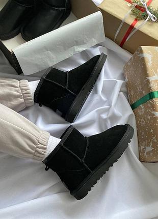 Трендові ugg mini black suede 🖤 6