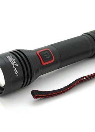 Ліхтар bl-p02-p50, 1x18650, зу type-c, zoom, box