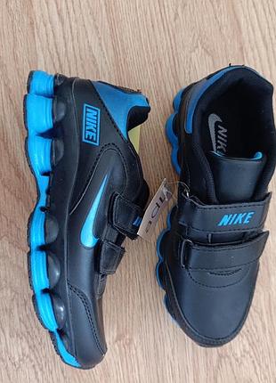Стильные детские кроссовки nike на липучках, р34 3