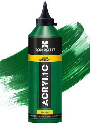 Краска акриловая standart kompozit 500 мл, 70 зеленый особенный