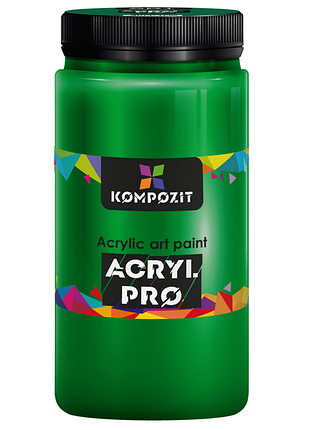 Краска художественная acryl pro art kompozit 1 л, 356 зеленый особенный