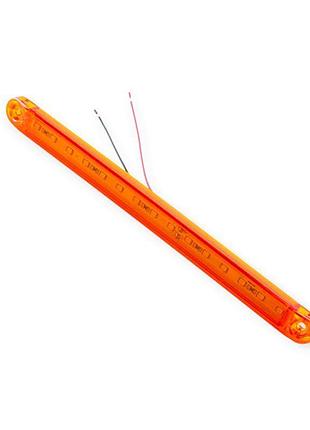 Фонарь маркерный овальный оранжевый 240х15мм 15 led (12, 24v) isiksan isiksan