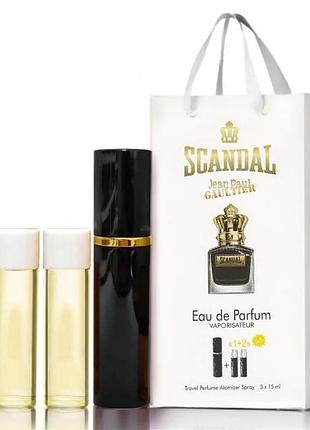 Jean paul gaultier scandal edp 3x15ml - trio bag