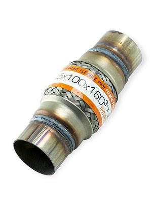 Гофра глушителя 45x100x160 (3-х слойная) + фланец euroex