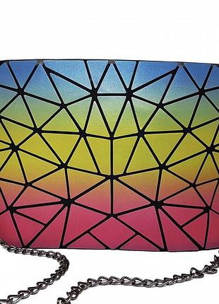 Клатч на блискавці geometry rainbow