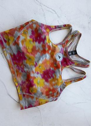 Жіночий спортивний топ adidas stella mccartney мультиколор розмір m (підійде на s)