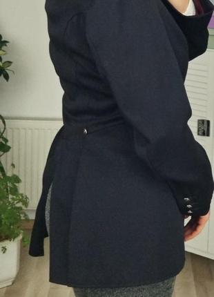 Винтажный роскошный дорогой шерстяной пиджак редингот женский пиджак9 фото