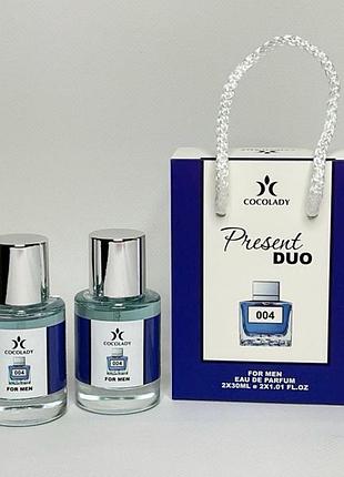 Cocolady present duo 004 antonio banderas blue seduction for men 2x30 ml