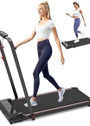 Складна бігова доріжка yxt002 black 8 км/год, до 150 кг, з пультом, тиха, двигун 3.0