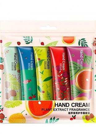 Набор кремов для рук с экстрактами bioaqua hand cream 5*30 g