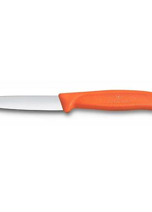 Нож кухонный victorinox swissclassic, 8см, оранжевый лучшая цена с быстрой доставкой по украине