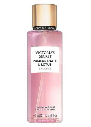 Парфюмированный спрей для тела victorias secret pomegranate & lotus balance 250 мл