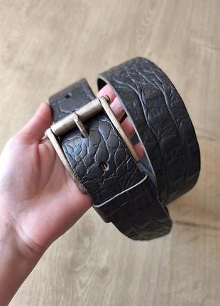 Шикарний чоловічий шкіряний ремінь real leather, р.110.