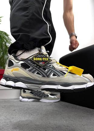 Asics gel nyc grey silver gore tex | термо 7