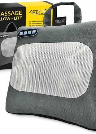 Подушка-масажер 4fizjo shiatsu lite black (p-5905973404136), для масажу м'язів і відновлення, для самомасажу та релаксації